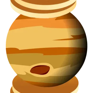 🥞 planet, space, solar system, jupiter whatsapp sticker