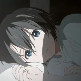 😕 Anime, Người, Nhân vật, Nằm telegram sticker