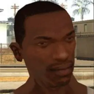 🌟 Carl Johnson Grand Theft Auto: San Andreas Carl Johnson, CJ, Grand Theft Auto, GTA, San Andreas, Personagem de videogame, Jogo, Personagem whatsapp sticker