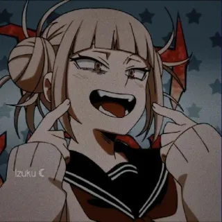 😝 Himiko Toga My Hero Academia Izuku C Anime, Chica, Fanart, Himiko Toga, My Hero Academia telegram sticker