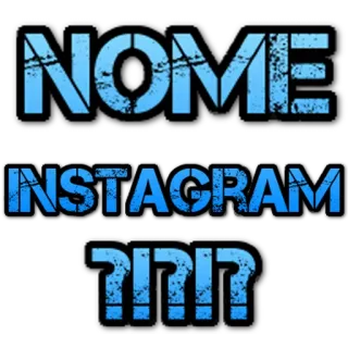 😏 NOME INSTAGRAM ?!?!!? texto, instagram, nombre whatsapp sticker