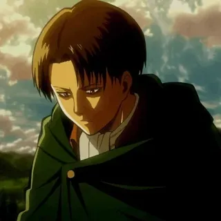 ☕ Levi Ackerman Attack on Titan Anime, Personaje, Levi, Ataque a los Titanes telegram sticker