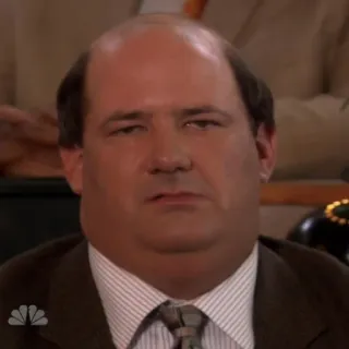 😑 Kevin Malone The Office kevin malone, the office, acara tv, karakter, komedi whatsapp sticker