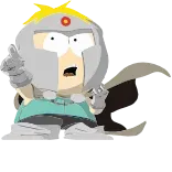😡 Butters Stotch South Park cartoon, character, armor, weapon, animation telegram sticker