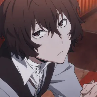 🔚 Osamu Dazai Bungou Stray Dogs Anime, Bungou Stray Dogs, Osamu Dazai, Dazai telegram sticker
