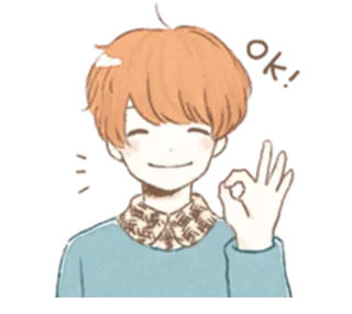 ⭕ ok, dobrze, gest dłoni, pozytywny, zgoda, aprobata telegram sticker