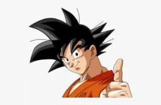 👍 Goku Dragon Ball อนิเมะ, ดราก้อนบอล, โกคู, ยกนิ้วโป้ง, การ์ตูน whatsapp sticker