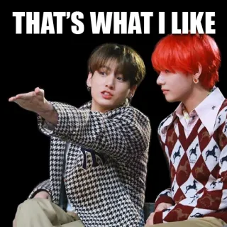 😛 THAT'S WHAT I LIKE 밈, 문구, 인기 telegram sticker
