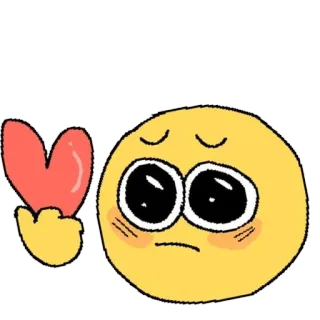 🥰 emoji, love, heart, cute, cartoon, character telegram sticker