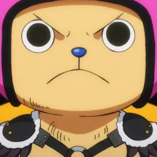 😠 Tony Tony Chopper One Piece animé, dessin animé, One Piece, Chopper, personnage telegram sticker