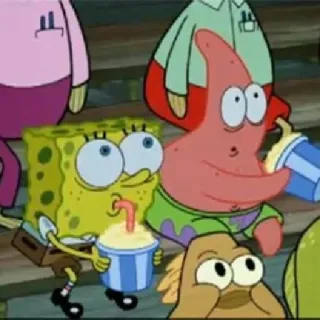 😯 Spongebob Squarepants спанч боб, мультфильм, патрик, фильм, друзья telegram sticker
