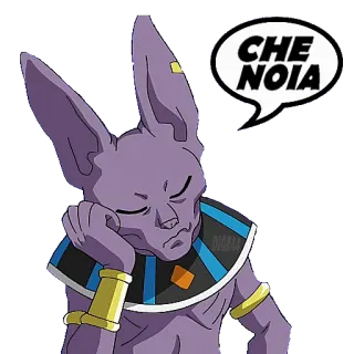 😓 Beerus Dragon Ball Z CHENOiA Anime, Dragon Ball Z, Beerus, Bóg zniszczenia, Chenoia telegram sticker