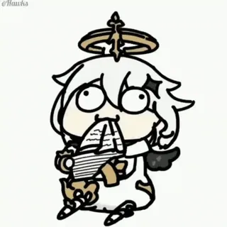 🙄 Paimon Genshin Impact アニメ, ゲーム, 原神, パイモン, かわいい, 漫画, ビデオゲーム telegram sticker