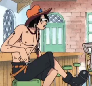🫣 Ace One Piece Anime, One Piece, Ace, Charakter, Pirat, Feuer, Abenteuer telegram sticker