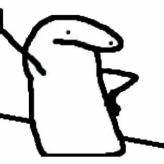 👀 stick figure, offensive gesture, meme telegram sticker