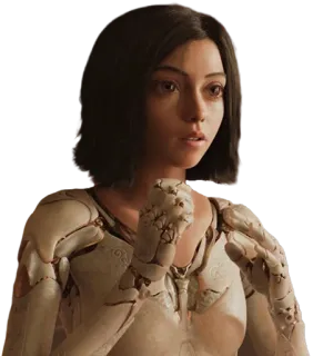 🥺 Alita Alita: Battle Angel Cyborg, Anime, Ficção científica, Mangá, Battle Angel whatsapp sticker