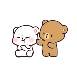 😠 くま, かわいい, 友情, マンガ, 愛, アニメ whatsapp sticker