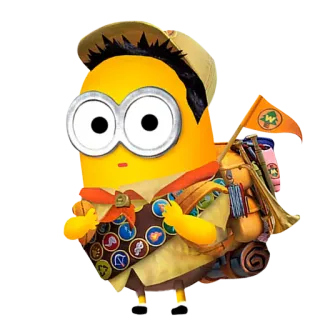 🚐 Up minion, up, disney, adventure, scout telegram sticker