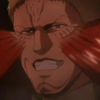 🐱 Reiner Braun Attack on Titan attack on titan, anime, reiner braun, titan, transformation, violence whatsapp sticker