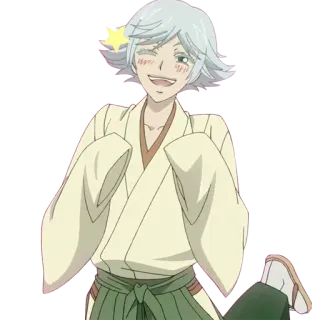😉 Mizuki Kamisama Kiss Anime, Mizuki, Spirito volpe, Carino, Occhiolino telegram sticker