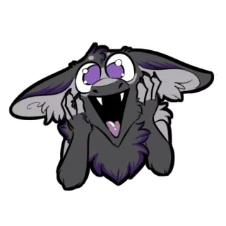 😍 goblin, cute, monster, fantasy, creature, funny, cartoon, art telegram sticker