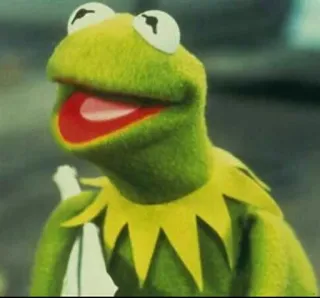 😃 Kermit Kermit la rana, Muppet, rana, verde, burattino telegram sticker