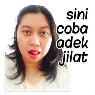😛 sini
coba
adek
jilat mulher, língua, selfie, expressão facial, meme, engraçado, indonésio telegram sticker