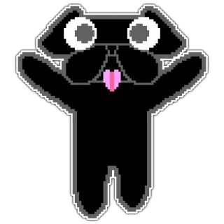 🐱 cane, cartone animato, sticker, animale, carino, animale domestico, personaggio telegram sticker