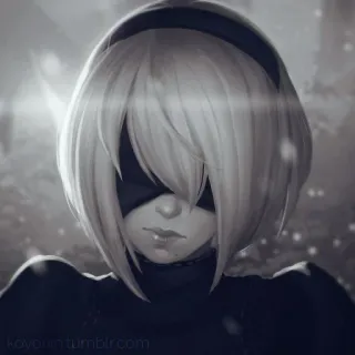 2B nier automata - @Twinsxyaly telegram stickers
