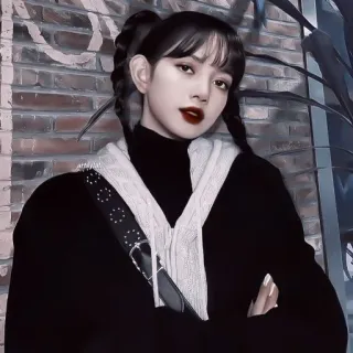 🎧 Lisa kpop, lisa, blackpink, cantante, ídolo, asiática, mujer whatsapp sticker