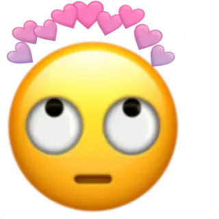 🙄 Emoji, Herzen, Liebe, Verspielt, Sticker telegram sticker