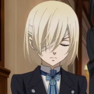 😑 Elizabeth Midford Black Butler Anime, Manga, Personaggio, capelli biondi, Elizabeth Midford, Black Butler telegram sticker