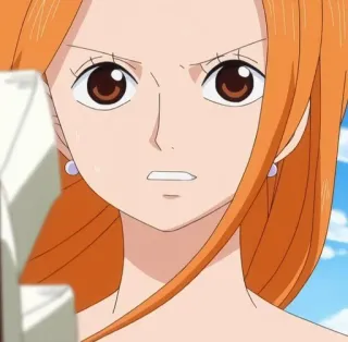 💵 Nami One Piece アニメ, ワンピース, ナミ, 漫画, キャラクター, マンガ whatsapp sticker