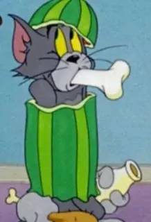 🍉 Tom Tom and Jerry Cartone animato, Gatto, Divertente, Personaggio, Tom e Jerry telegram sticker