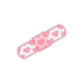 🩹 Pansement, Bandage, Coeurs, Rose, Médical, Premiers secours whatsapp sticker