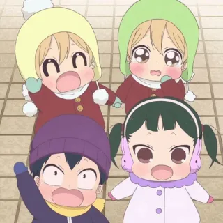 😍 Anime, Trẻ em, Dễ thương, Hoạt hình, Kawaii, Trẻ con telegram sticker
