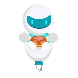 🥞 Roboter, Pfannkuchen, Frühstück, süß, Essen telegram sticker