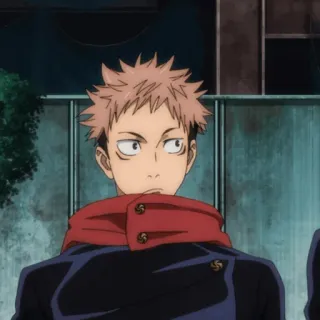 🎴 Yuji Itadori Jujutsu Kaisen Anime, Jujutsu Kaisen, Yuji Itadori, Charakter, Shonen telegram sticker