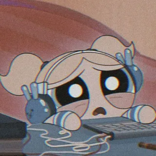 🧃 Bubbles Powerpuff Girls cartoon, bubbles, powerpuff girls, cute, animation whatsapp sticker