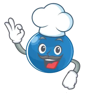👨‍🍳 chef, dessin animé, geste ok, cuisine, nourriture, mascotte whatsapp sticker