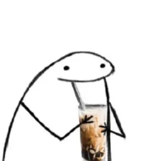 😀 sticker, cartoon, drink, boba, tea, flork telegram sticker
