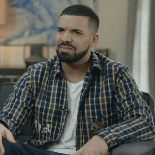🔪 Drake Rapero, Celebridad, Meme, Drake, Expresión facial, Duda whatsapp sticker
