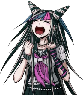😣 Ibuki Mioda Danganronpa Anime, Ibuki Mioda, Danganronpa, Uniforme scolaire, Excité(e) telegram sticker