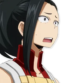 🤨 Momo Yaoyorozu My Hero Academia anime, manga, character, student, hero telegram sticker
