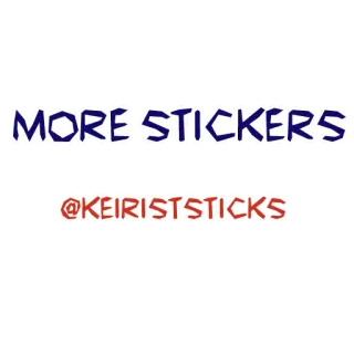 📝 MORE.STICKERS
@KEIRISTSTICKS adesivos, keiriststicks, mais adesivos, merchandise telegram sticker