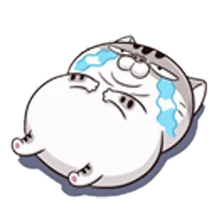 😭 Katze, süß, weinend, traurig, kawaii, Aufkleber telegram sticker