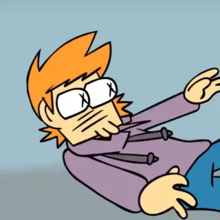 😵 Matt Eddsworld การ์ตูน, อนิเมชั่น, ตก, ตลก, สีหน้า whatsapp sticker