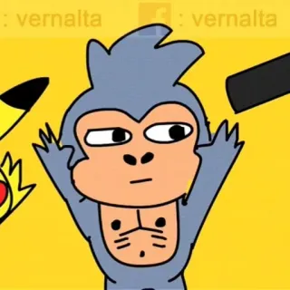 ✨ monkey, cartoon, drawing, illustration whatsapp sticker
