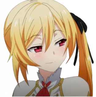 😏 Anime, Personaje, Chica, Rubia, Presumida telegram sticker