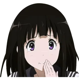 🤣 Anime, Ragazza, Cartone animato, Triste, Piangendo, Personaggio telegram sticker